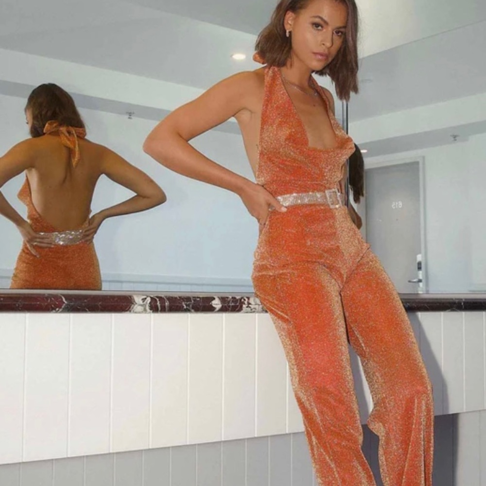 Villa Vera Jumpsuit - Tangerine
